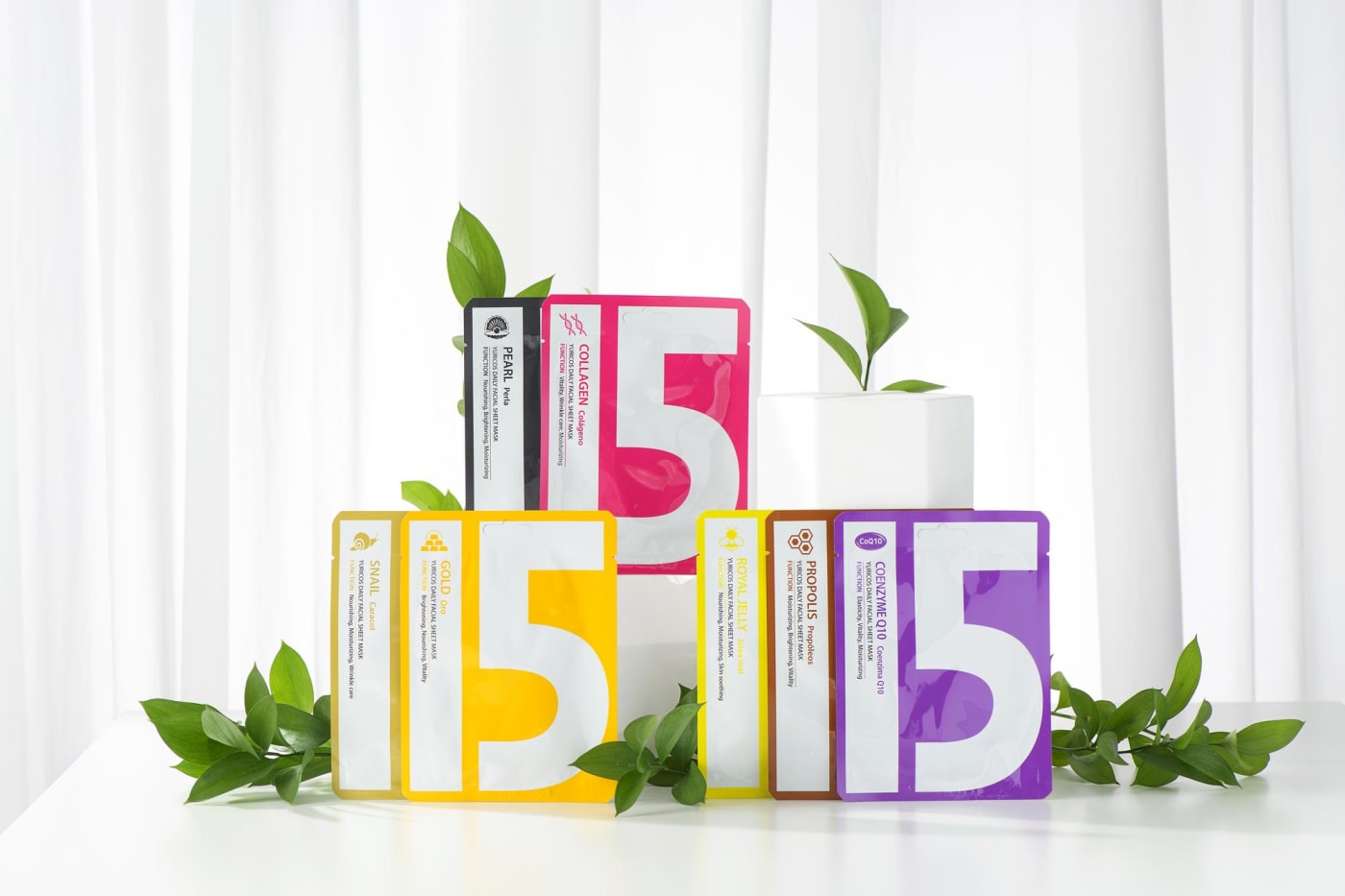 유리코스 데일리 마스크팩 15종 매일 달라지는 피부에 맞춤 솔루션