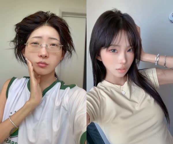 최준희가 공개한 메이크업 비포앤애프터드라마틱한 변화와 당당한 자기표현