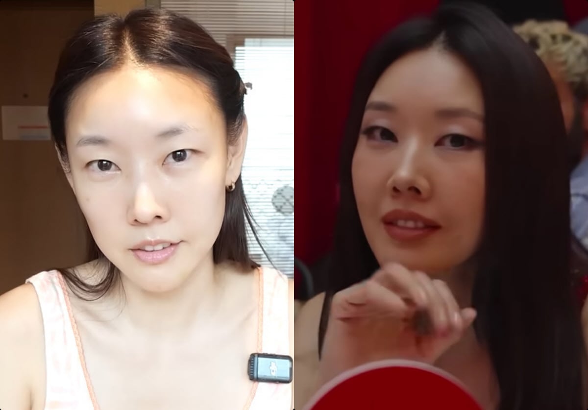 파리에서 증명한 한혜진의 톱모델 클래스 셀프 메이크업으로 완성한 반전 비포 애프터