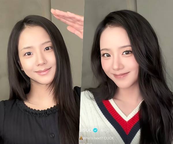 블랙핑크 지수 메이크업 전후 비포 애프터 영상 속 변함없는 비주얼 화제