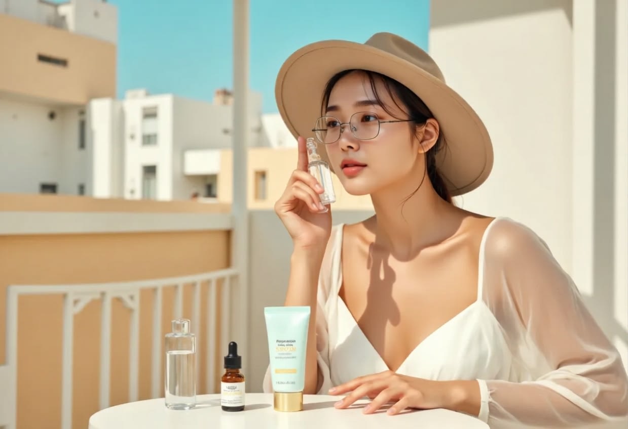 자외선에 달아오른 피부 유리코스 시카 마스크가 진정에 집중하는 이유
